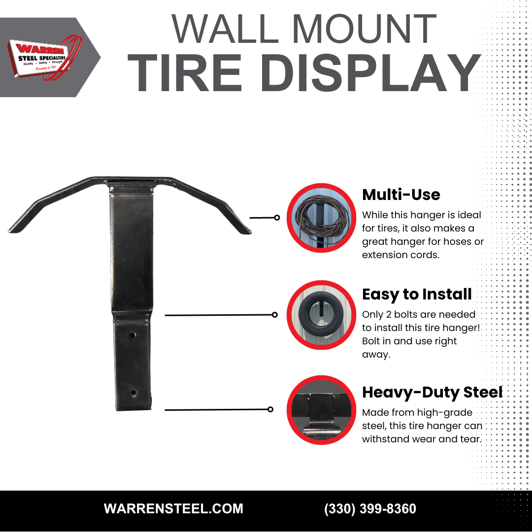 Wall Mount Tire Display